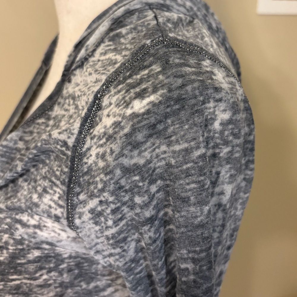 Sugar Rush Distressed Gray Wrap Hoodie - Y2K Era - Picture 6 of 11